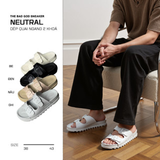 Dép quai ngang 2 khoá The Bad God Neutral