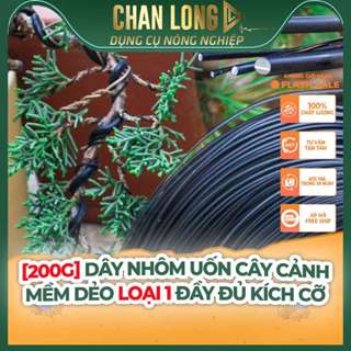 [500g] Dây Nhôm Đen Uốn Cây Cảnh loại 1 mềm dẻo, đầy đủ kích cỡ | CHANLONG