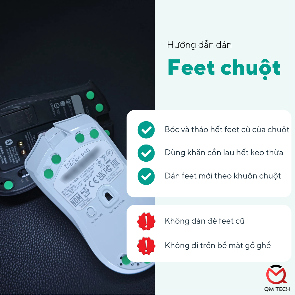 Mouse Feet X-RAYPAD Jade Speed trơn mượt- QMTECH STORE | BigBuy360 - bigbuy360.vn