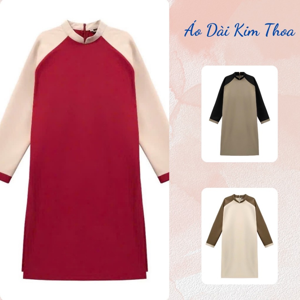 Áo Dài Nam Cách Tân Tay Phối Trẻ Trung N09