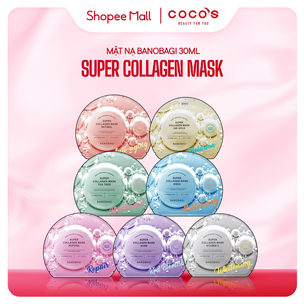 Mặt nạ Banobagi Super collagen Dưỡng Da Dồi Dào Tinh Chất 30g