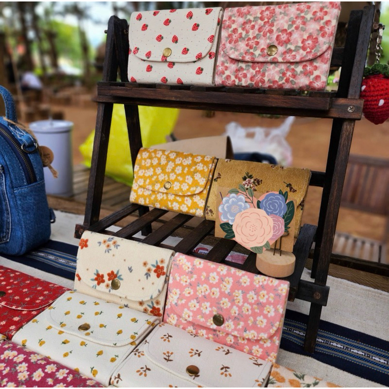 Ví vải handmade (4 ngăn, có khoá kéo)