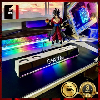 Loa Máy Tính Gaming Soundbar Bluetooth Để Bàn Màu Trắng WORTLEY WT8 Led Rgb Loa Vi Tính Âm Thanh Hay Bass Cực Mạnh