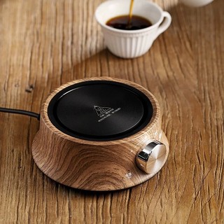 BinCoo Bếp Điện Mini 500W Đun Nước, Pha Trà, Cà Phê Moka Hoạ Tiết Vân Gỗ
