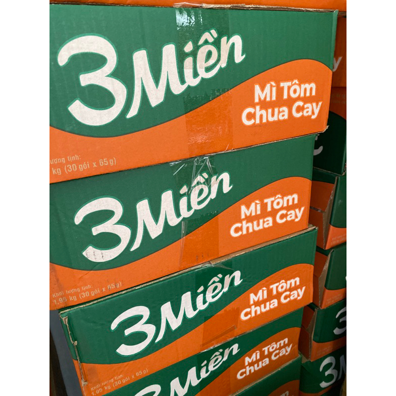 Thùng 30 gói mì Ba Miền chua cay ()😍