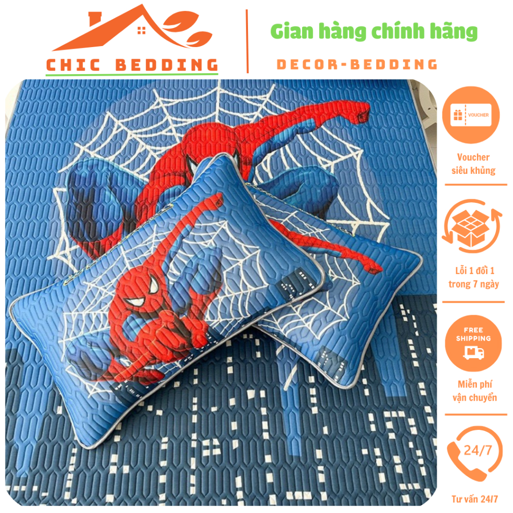 Gối điều hòa cho bé siêu xinh, gối cho bé chất liệu tencel cao cấp kích thước 30x50cm mẫu mới 2023