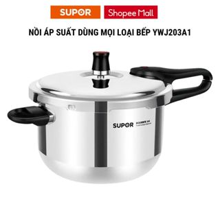 Nồi áp suất bếp gas, từ SUPOR 4L -20CM inox 304 5 lớp cao cấp bảo hành 12 tháng hàng chính hãng