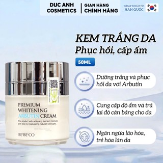 Kem dưỡng trắng Arbutin BEBECO phục hồi da cao cấp, mờ thâm nám, cấp ẩm da 50ml - DA02