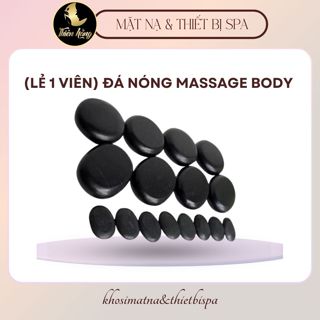 [Lẻ 1 Viên] Đá Nóng  massage dành cho spa | Đá nóng tròn và đá ovan cho spa dưỡng sinh