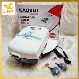 Máy Sủi Khí Oxy Tích Điện 2 Vòi Jebo/Kaokui 9950 - Máy Oxi Tích Điện Cho Hồ Cá