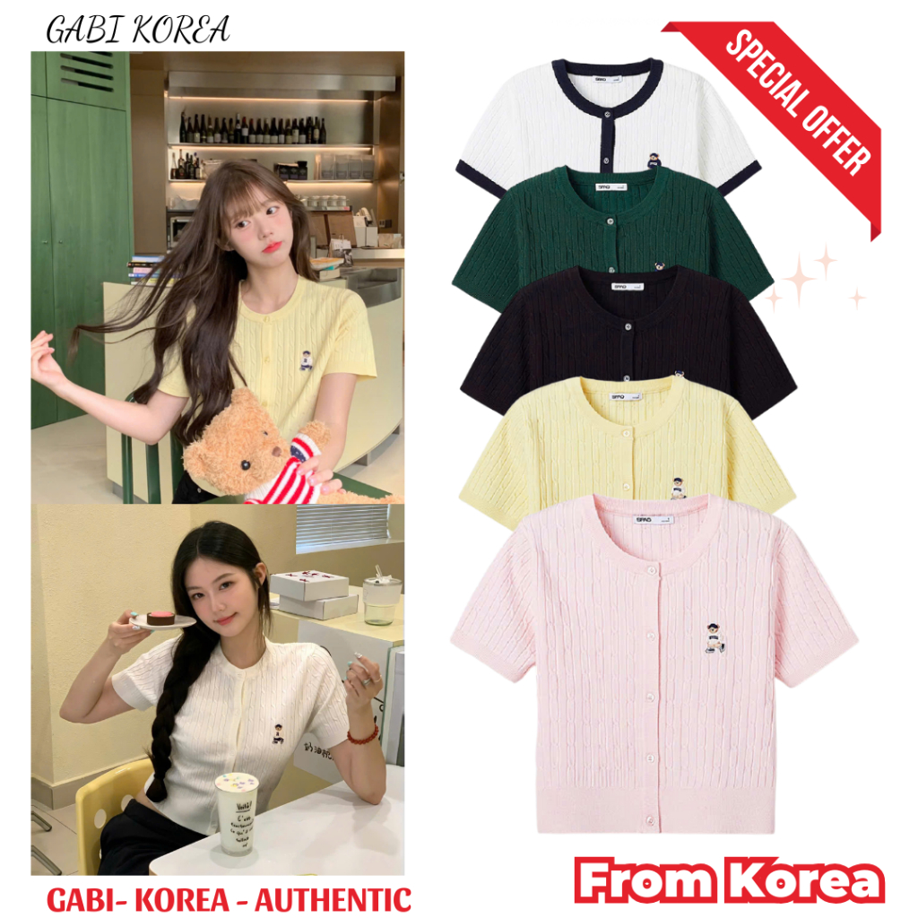 [WHOAU AUTH] Áo Croptop SPAO Len chính hãng WHOAU