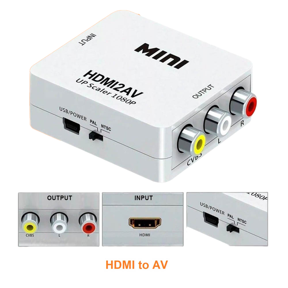 Bộ chuyển đổi HDMI RA AV (Video, Audio) Full HD 1080P  ( Pc to Tv )