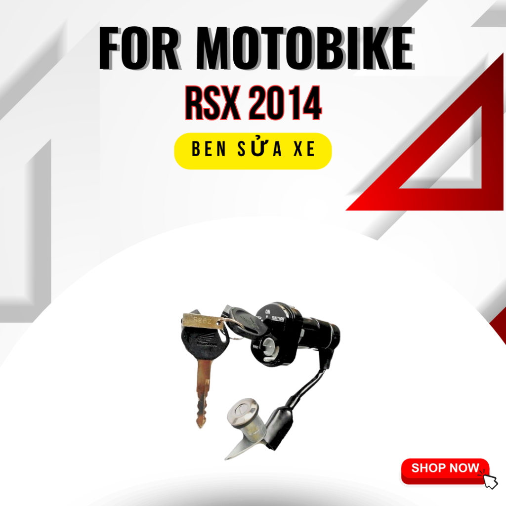 Bộ ổ khoá xe Wave Rsx 2014 Fi khóa Rsx 2014 Chế cơ