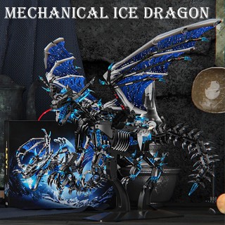   CÓ SẴN  Lắp ráp mô hình mechanical ice dragon 68258 rồng băng nelthanrion 