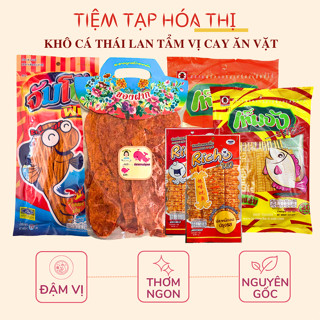 Combo Khô Cá Thái Lan Tẩm Vị Cay Ngọt Mặn - Ăn Vặt Tuổi Thơ Food Snack