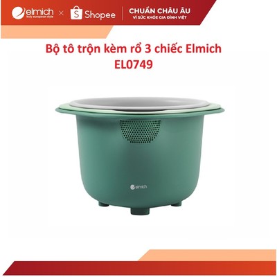 Bộ tô trộn kèm rổ 3 chiếc Elmich EL0749