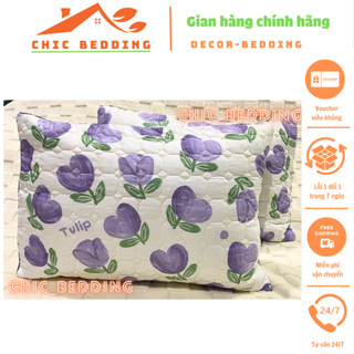 Vỏ gối đũi xơ đậu nành thấm hút mồ hôi, Áo gối trần bông đũi cotton chất liệu mềm mại thoáng khí kích thước 45x65cm