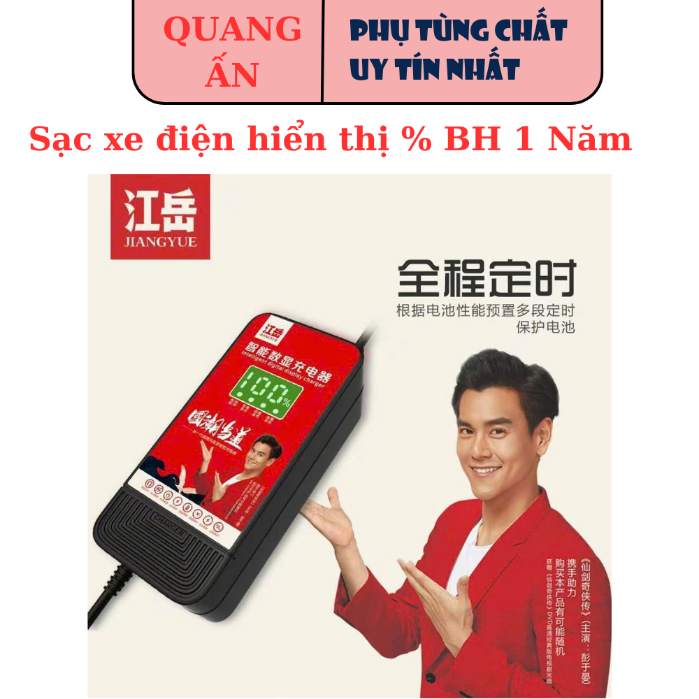 Sạc xe điện 48-84V hiển thị % ( tự ngắt khi đầy)