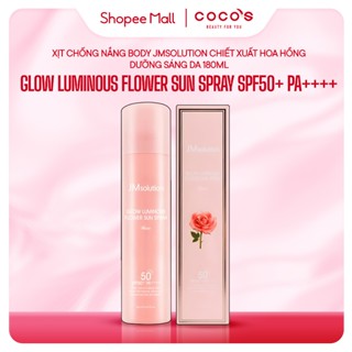 Xịt Chống Nắng Body Ngừa Lão Hóa Bảo Vệ Da Jm solution Glow Luminous Sun Spray 180ml - Chai Hồng