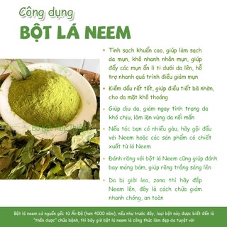 Bột lá neem nguyên chất 500g