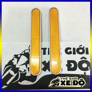 Mắt mèo phản quang phuộc trước - mắt mèo dài dán phuộc trước xe máy