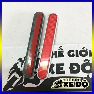 Mắt mèo phản quang phuộc trước - mắt mèo dài dán phuộc trước xe máy