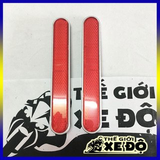 Mắt mèo phản quang phuộc trước - mắt mèo dài dán phuộc trước xe máy