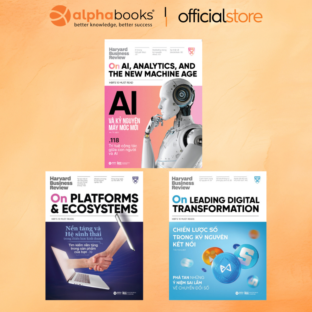 Sách - HBR OnPoint 2022 Kỳ 3: Tối Ưu Trải Nghiệm Số - Bộ 3 Cuốn (Alpha Books)
