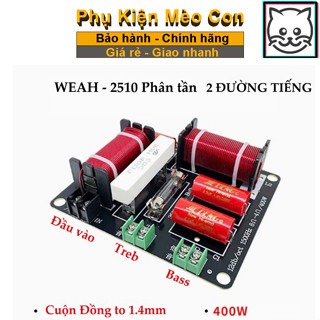  Mạch phân tần loa 2 đường tiếng bass 50-40-30 to khỏe 400w WEAH2510 phân tần bass treb công suất lớn 