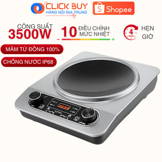 Bếp từ đơn cảm ứng mặt lõm - bếp điện từ công suất lớn 3500w tiết kiệm điện có hẹn giờ