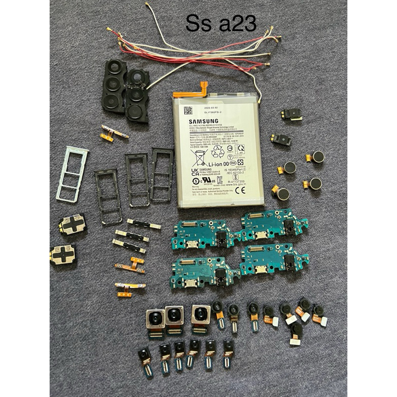 Linh kiện zin bóc máy Samsung a23 / Camera trước sau , Cụm sạc , cáp nối main, loa trong , loa ngoài