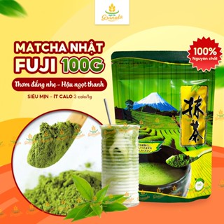 [CHUẨN NHẬT] Bột Matcha Fuji 100G Nguyên Chất Thơm Ngon Healthy Siêu Mịn Pha Chế /Dưỡng Da Hạt Ngon