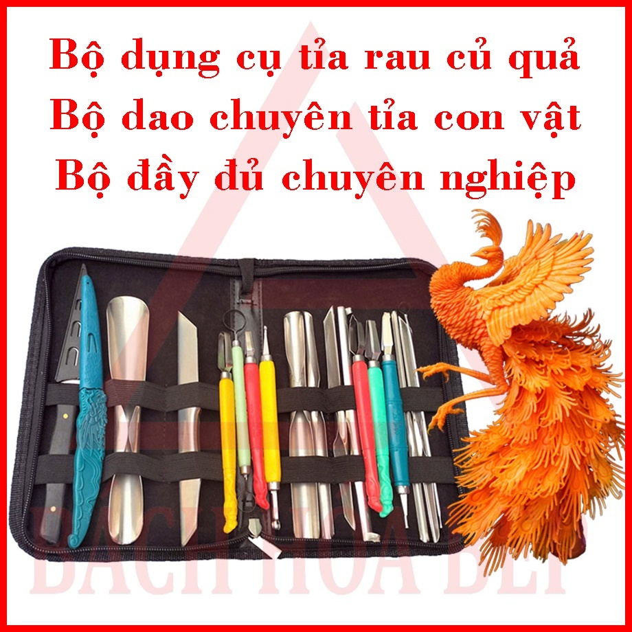 🎨 Bộ Dao Tỉa Hoa Quả, Trái Cây Chuyên Nghiệp – Dụng Cụ Điêu Khắc Rau Củ Đầy Đủ 🎨