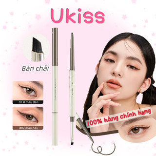 [📦giao hàngnhanh từ Hà Nội][UKISS ]Hai đầu bút chì bút kẻ mắt dạng gel có siêu mỏng Cọ kẻ mắt chống nước chống bẩn lâu