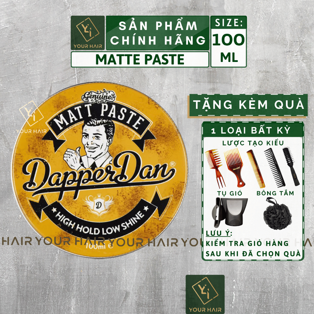 Sáp vuốt tóc Dapper Dan Matt Paste - 100ml