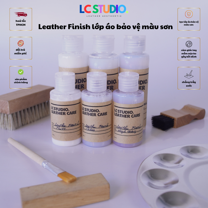 Leather Finish PU Siêu Bền Phục Hồi Dành Cho Đồ Da, Sofa, Nội Thất Ô Tô, Giày Dép, Túi Xách, Sneaker