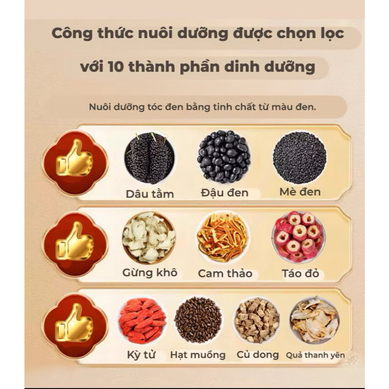 Trà đen tóc Hắc Mộc - Trà Hắc Mộc Tân Cương làm đen tóc tự nhiên, chống lão hóa kích thích mọc tóc giảm rụng bịch 30 gói