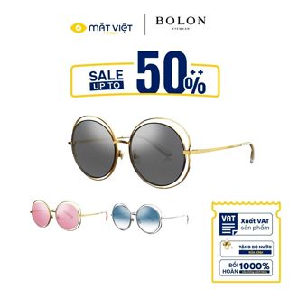Kính Mát Nữ BOLON Chống UV, Kính Mát Nhựa, Kính Mát Tròn, Kính Mát Chính Hãng, Mắt Kính Mắt Việt