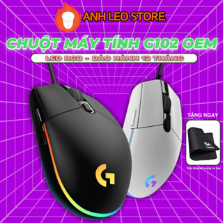 Chuột máy tính có dây Logitech G102 Prodigy độ chính xác cao 8000 DPI Led RGB 16,8tr màu BH 12T