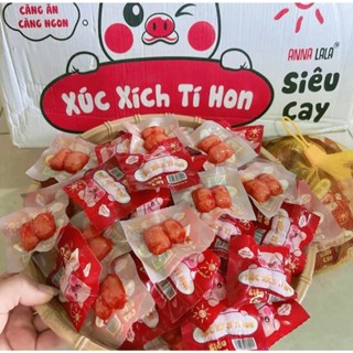  COMBO 50 Gói Xúc Xích 2 Viên Anna Lala Thơm Ngon Cay Thơm Siêu Cay Ăn Vặt Food 