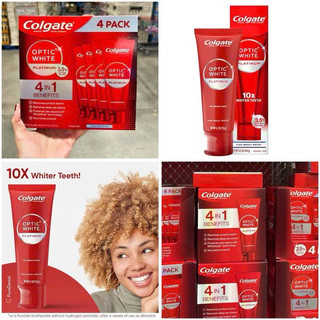 Kem đánh răng Colgate Optic White set 4 cây