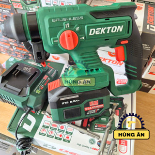 Máy khoan đục bê tông dùng pin Dekton M21-RH2603CP/Lực đập 2.6J/SDS Plus 26mm/Chân pin phổ thông