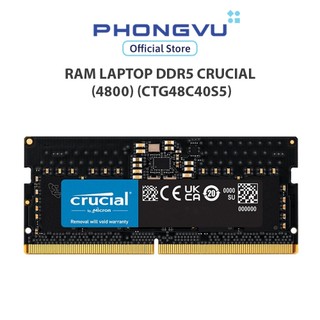  Bộ nhớ  Ram Laptop DDR5 Crucial 4800   CT48C40S5  - Bảo hành 36 tháng 