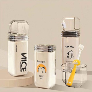 Hộp đựng kem đánh răng du lịch,bộ cốc đánh răng du lịch nhỏ gọn tiện lợi cầm tay mang đi-DREAM