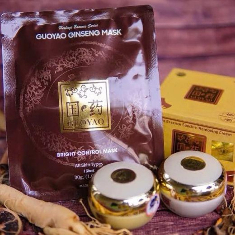 COMBO 2 MẶT NẠ NHÂN SÂM GUOYAO - BÙI THẾ BẢO - Dưỡng Trắng, Cấp Ẩm, Tái Tạo Da - Mask - Skincare Nam