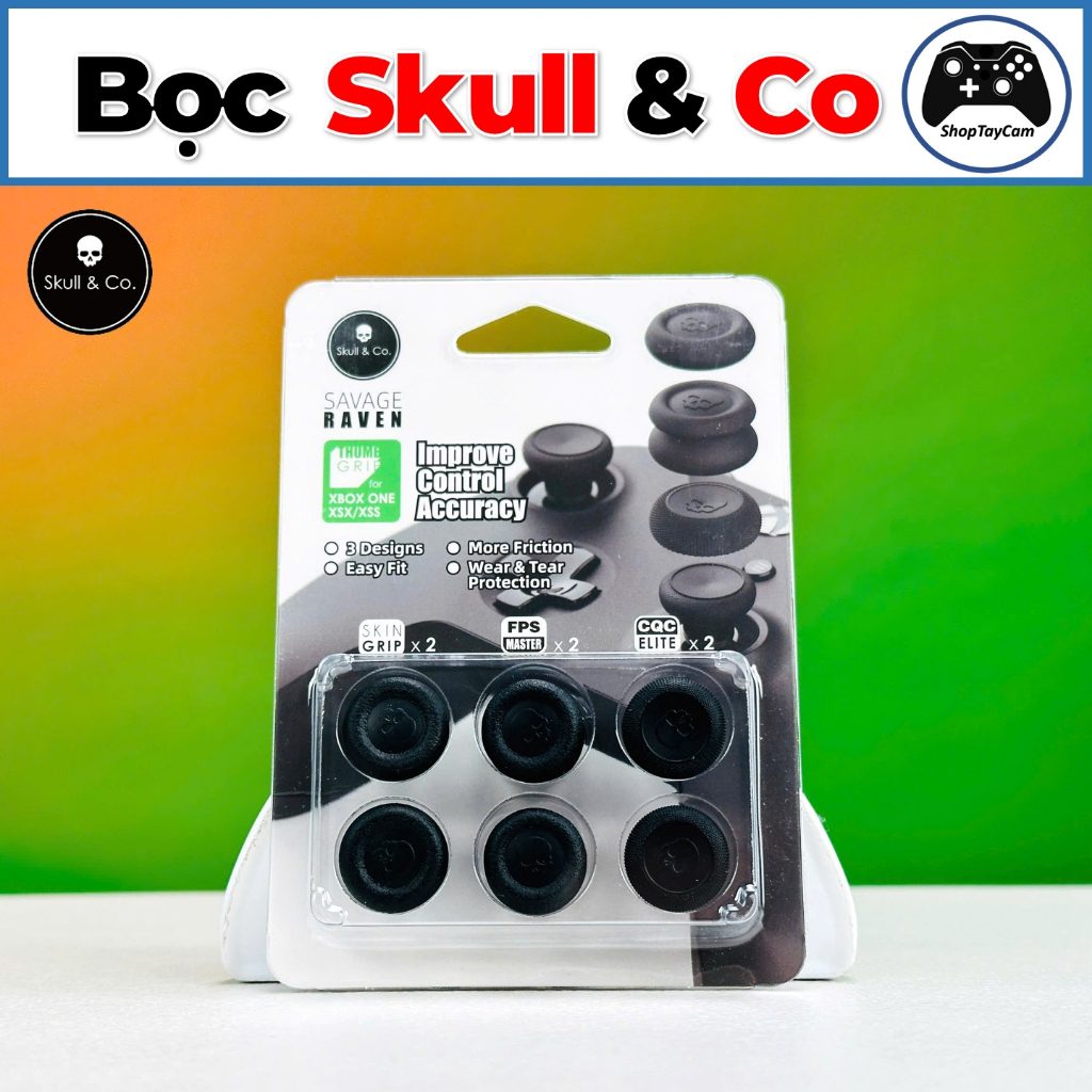 Bộ Nút Bọc Analog Skull & Co Cao Cấp Cho Tay Cầm Flydigi Apex 4 / Vader 4 Pro / Xbox Series X S
