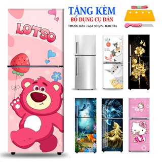 Decal dán tủ lạnh - máy giặt chống nước, sẵn keo, đủ kích cỡ Shop Huệ Decor