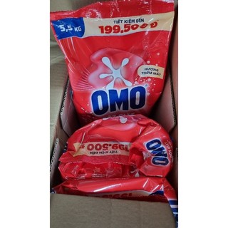 Bột giặt ô mô hương thơm mát 5.5kg giặt siêu sạch. 