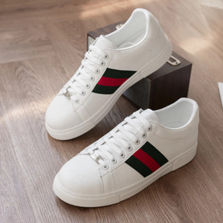 Giày Thể Thao Quảng Châu Nam C.C , Giày Thể Thao Nam Hoạ Tiết 2 Màu Đỏ Xanh Hàng Trung Mã QC28