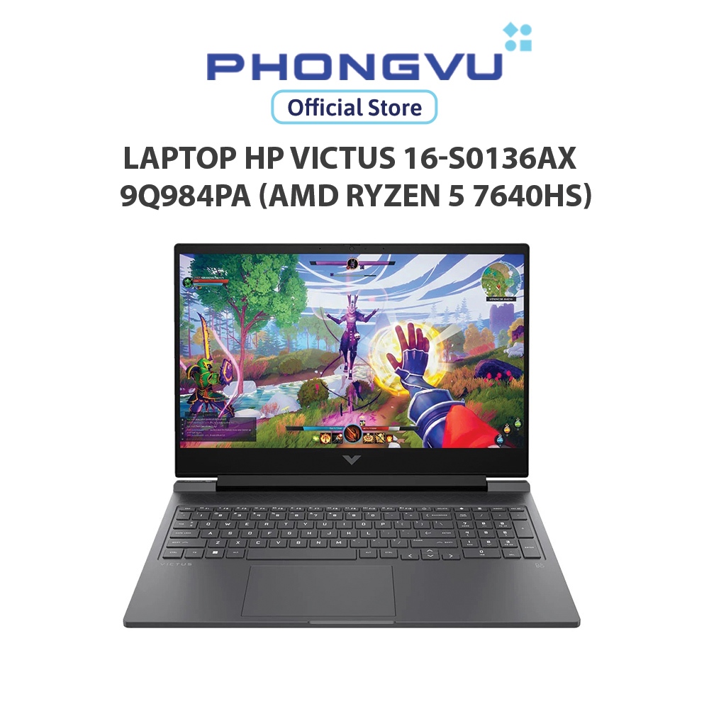 Laptop HP Victus 16-s0136AX - 9Q984PA (AMD Ryzen 5 7640HS) (Bạc) - Bảo hành 12 tháng